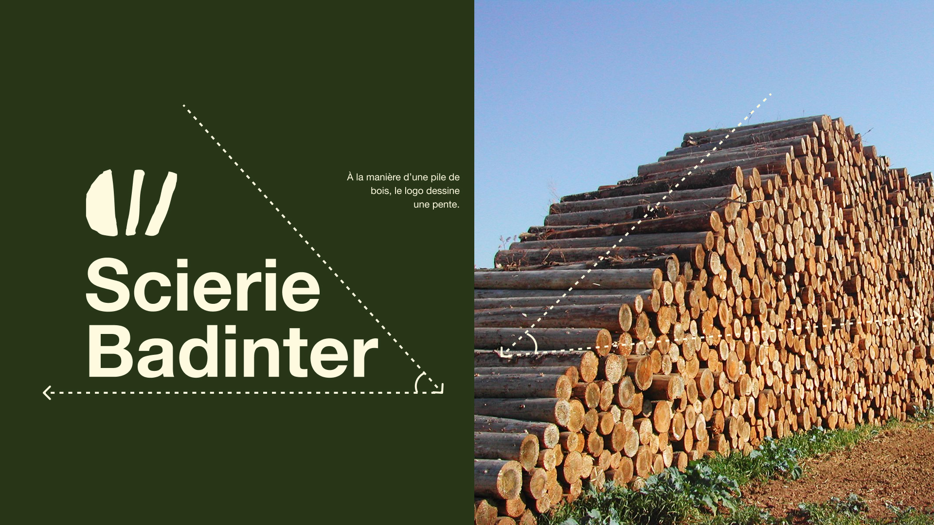 Scierie Badinter — brand identity visual 6