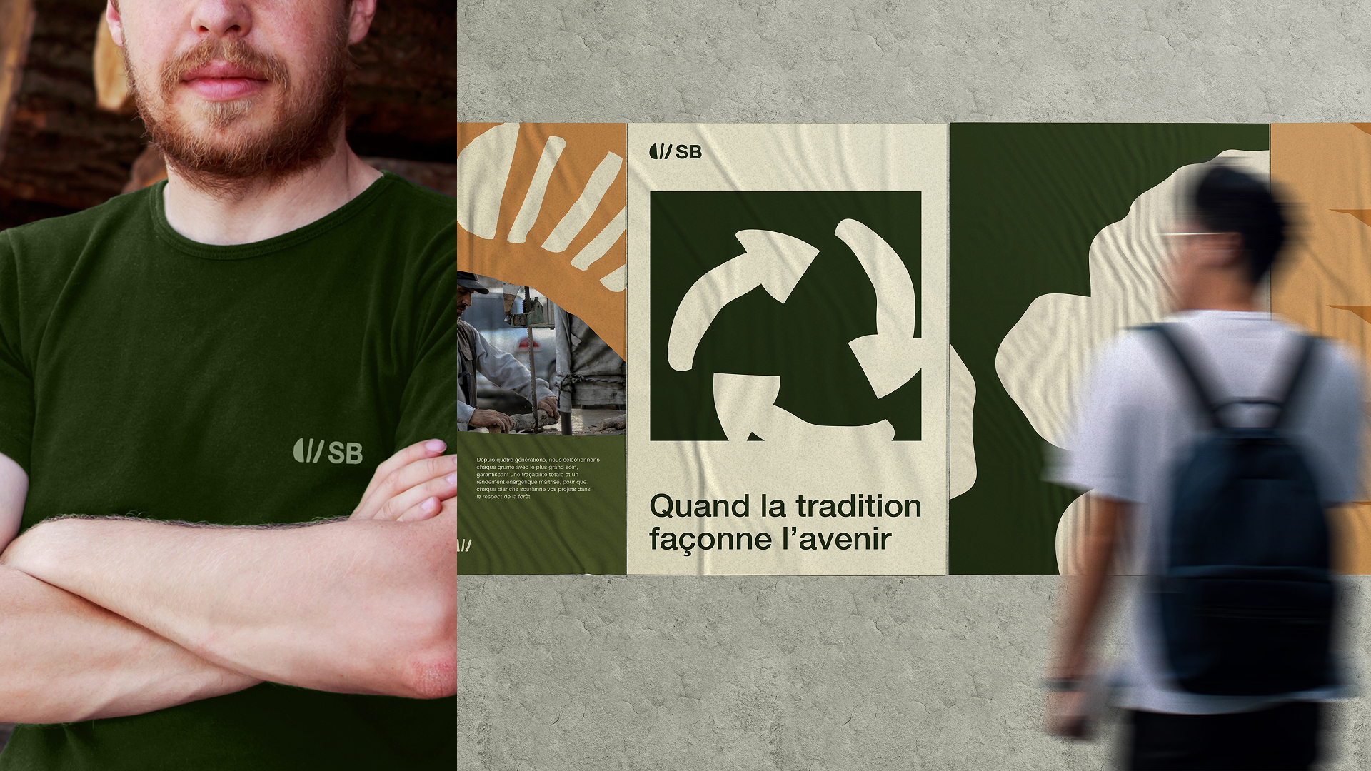 Scierie Badinter — brand identity visual 9