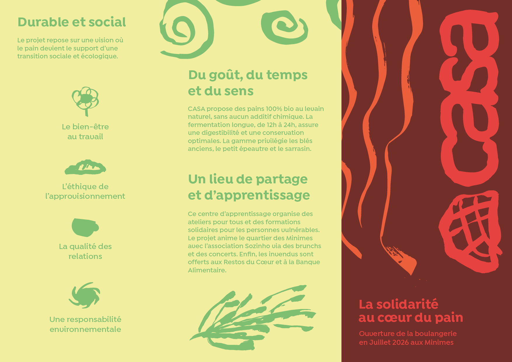 Casa bakery — leaflet recto