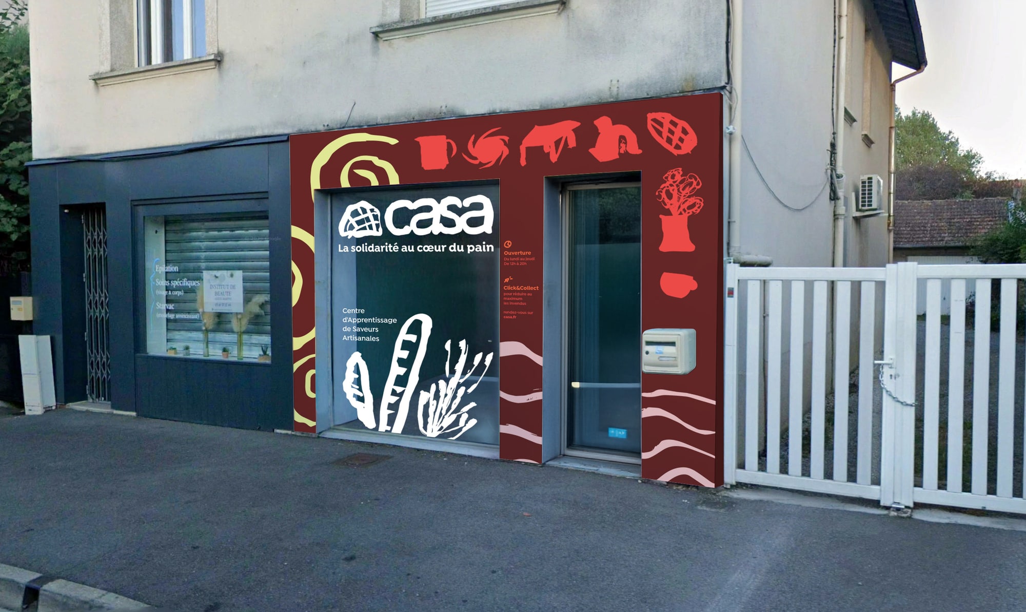 Casa bakery — storefront design