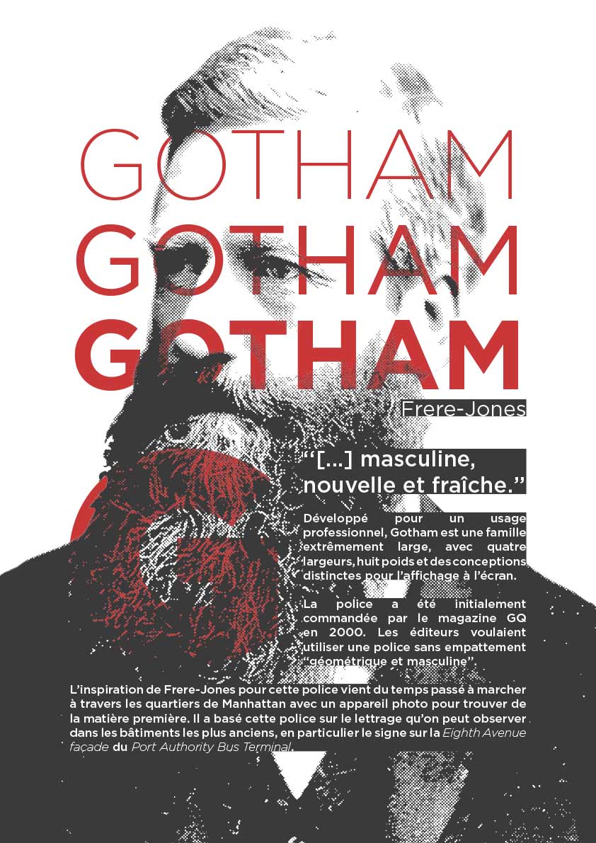 Gotham typeface specimen poster — visual 4
