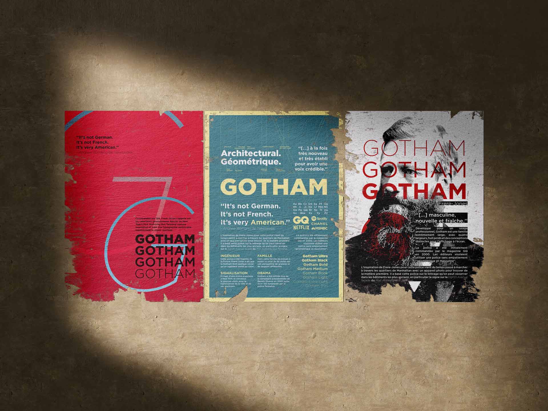 Gotham typeface specimen poster — visual 5
