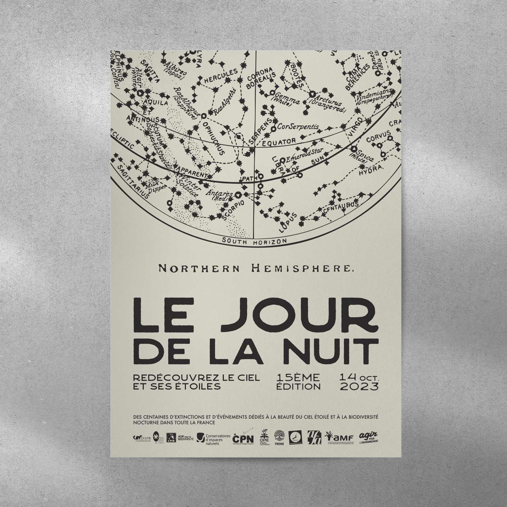 Le Jour de la Nuit — light pollution awareness poster 2